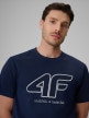 mini: Męski t-shirt z nadrukiem 4F 4FRSS26TTSHM3999 - granatowy (3)