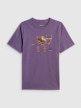 mini: Męski t-shirt z nadrukiem 4F 4FRSS26TTSHM4000 - fioletowy (5)