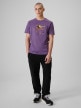 mini: Męski t-shirt z nadrukiem 4F 4FRSS26TTSHM4000 - fioletowy (2)
