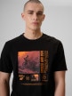 mini: Męski t-shirt z nadrukiem 4F 4FRSS26TTSHM4001 - czarny (4)