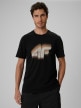 mini: Męski t-shirt z nadrukiem 4F 4FRSS26TTSHM4228 - czarny (1)