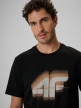 mini: Męski t-shirt z nadrukiem 4F 4FRSS26TTSHM4228 - czarny (3)