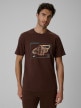 Obrazek dla: 4F Męski tshirt z nadrukiem 4F 4FRSS26TTSHM4230  brązowy Brązowy