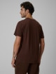 mini: Męski t-shirt z nadrukiem 4F 4FRSS26TTSHM4230 - brązowy (4)