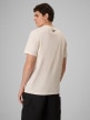 mini: Męski t-shirt z nadrukiem 4F 4FRSS26TTSHM4230 - kremowy (4)