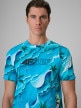 mini: Męski t-shirt z nadrukiem 4F 4FRSS26TTSHM4300 - niebieski (3)