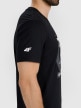 mini: Męski t-shirt z nadrukiem 4F 4FWAW25TTSHM3120 - czarny (4)