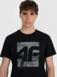 mini: Męski t-shirt z nadrukiem 4F 4FWAW25TTSHM3126 - czarny (4)
