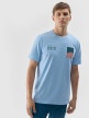 mini: Męski t-shirt z nadrukiem 4F 4FWSS24TTSHM1289 - niebieski (2)