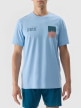mini: Męski t-shirt z nadrukiem 4F 4FWSS24TTSHM1289 - niebieski (5)