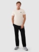 mini: Męski t-shirt z nadrukiem 4F 4FWSS25TTSHM1974 - beżowy (3)