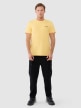 mini: Męski t-shirt z nadrukiem 4F 4FWSS25TTSHM1974 - żółty (5)
