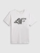 mini: Męski t-shirt z nadrukiem 4F 4FWSS26TTSHM2659 - biały (7)