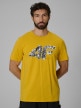 mini: Męski t-shirt z nadrukiem 4F 4FWSS26TTSHM2659 - żółty (1)