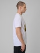 mini: Męski t-shirt z nadrukiem 4F 4FWSS26TTSHM2660 - biały (3)