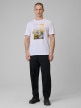 mini: Męski t-shirt z nadrukiem 4F 4FWSS26TTSHM2660 - biały (5)