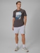 mini: Męski t-shirt z nadrukiem 4F 4FWSS26TTSHM2660 - szary (2)