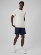 mini: Męski t-shirt z nadrukiem 4F 4FWSS26TTSHM2661 - kremowy (2)
