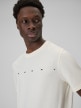 mini: Męski t-shirt z nadrukiem 4F 4FWSS26TTSHM2661 - kremowy (4)