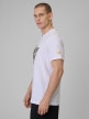 mini: Męski t-shirt z nadrukiem 4F 4FWSS26TTSHM2662 - biały (3)