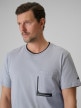 mini: Męski t-shirt z nadrukiem 4F 4FWSS26TTSHM2663 - szary (4)