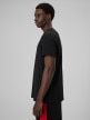 mini: Męski t-shirt z nadrukiem 4F 4FWSS26TTSHM2666 - czarny (3)