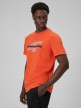 mini: Męski t-shirt z nadrukiem 4F 4FWSS26TTSHM2666 - pomarańczowy (3)