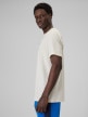 mini: Męski t-shirt z nadrukiem 4F 4FWSS26TTSHM2666 - kremowy (3)