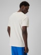 mini: Męski t-shirt z nadrukiem 4F 4FWSS26TTSHM2666 - kremowy (6)
