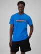  4F Męski tshirt z nadrukiem 4F 4FWSS26TTSHM2666  niebieski Niebieski