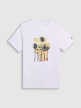 mini: Męski t-shirt z nadrukiem 4F 4FWSS26TTSHM2784 - biały (5)