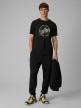 mini: Męski t-shirt z nadrukiem 4F 4FWSS26TTSHM2822 - czarny (2)