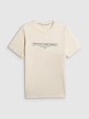 mini: Męski t-shirt z nadrukiem 4F 4FWSS26TTSHM3033 - kremowy (7)