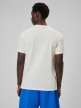 mini: Męski t-shirt z nadrukiem 4F 4FWSS26TTSHM3033 - kremowy (6)