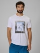 mini: Męski t-shirt z nadrukiem 4F 4FWSS26TTSHM3034 - biały (1)