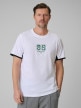 mini: Męski t-shirt z nadrukiem 4F 4FWSS26TTSHM3323 - biały (1)