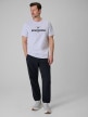 mini: Męski t-shirt z nadrukiem 4F 4FWSS26TTSHM3324 - szary (2)