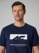 mini: Męski t-shirt z nadrukiem 4F 4FWSS26TTSHM3325 - granatowy (4)