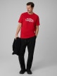 mini: Męski t-shirt z nadrukiem 4F 4FWSS26TTSHM3326 - czerwony (2)