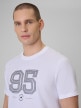 mini: Męski t-shirt z nadrukiem 4F 4FWSS26TTSHM3327 - biały (4)