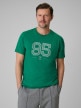  4F Męski tshirt z nadrukiem 4F 4FWSS26TTSHM3327  zielony Zielony