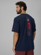 mini: Męski t-shirt z nadrukiem 4F 4FWSS26TTSHM3334 - granatowy (1)