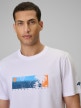 mini: Męski t-shirt z nadrukiem 4F 4FWSS26TTSHM3335 - limonkowy (3)