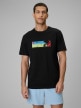 mini: Męski t-shirt z nadrukiem 4F 4FWSS26TTSHM3335 - czarny (1)