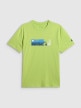 mini: Męski t-shirt z nadrukiem 4F 4FWSS26TTSHM3335 - limonkowy (5)