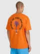 mini: Męski t-shirt z nadrukiem oversize 4F 4FRSS25TTSHM2990 - pomarańczowy (5)