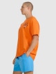 mini: Męski t-shirt z nadrukiem oversize 4F 4FRSS25TTSHM2990 - pomarańczowy (3)