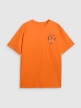 mini: Męski t-shirt z nadrukiem oversize 4F 4FRSS25TTSHM2990 - pomarańczowy (6)