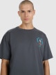 mini: Męski t-shirt z nadrukiem oversize 4F 4FRSS25TTSHM2990 - szary (4)