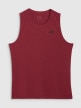  4F Męski tank top treningowy 4F 4FWAW25TFSLM574  czerwony Czerwony